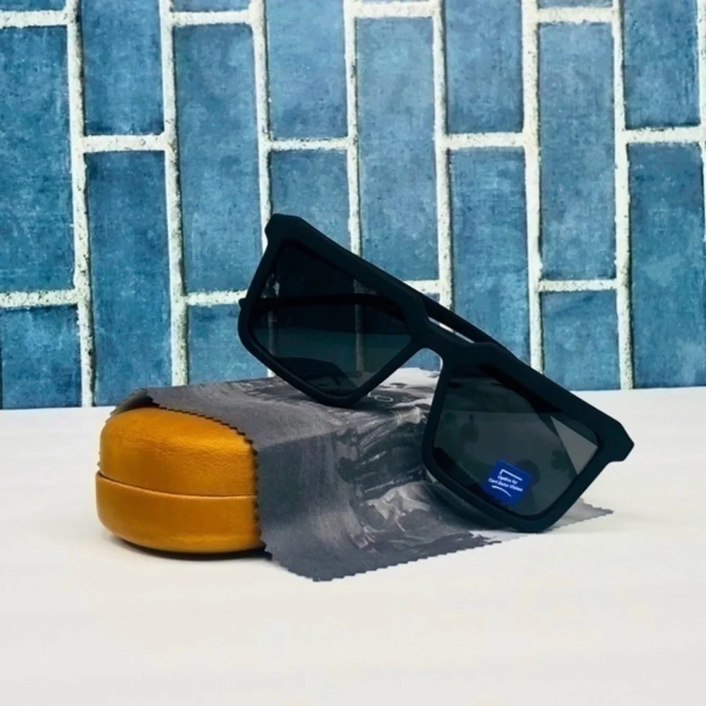 KOMONO Benicio CZ Black Rubber Sunglasses NEW